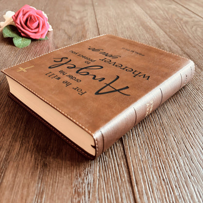 Personalized NIV Bible: Create Your Own Custom Engraved Design with a Designer, Comfort Print Journaling New International Version Holy Bible - Religious Books - Aylev