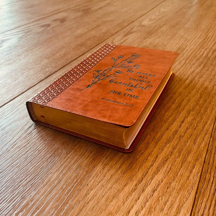 Personalized KJV Bible, Everyday Study Bible, Custom Bible Engraved King James Version, Christian Gifts, Baptism Gifts, KJV Bible Women Men - Religious Books - Aylev