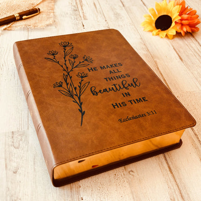 Custom Engraved CSB Wide Margin Bible, Christian Standard Bible with Full‑Color Maps, Personalized Christian Gift, Baptism Gift - Religious Books - Aylev