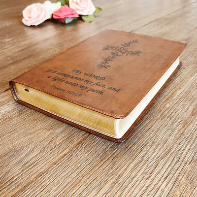 Personalized ESV Bible | Custom Bible Engraved English Standard Version | Christian Gifts Religious Gifts Baptism Gifts ESV Bible Women Men