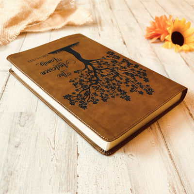 Personalized Family Bible | Custom NLT Family Tree Bible | Engraved Bible Wedding Bible | Christian Gifts Family Bible for Wedding