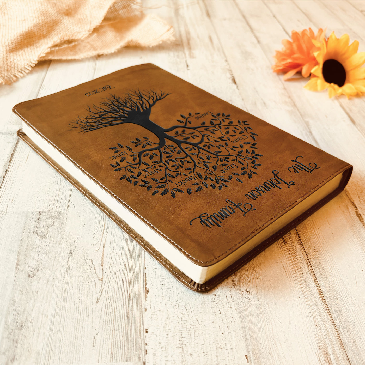 Personalized Family Bible | Custom NLT Family Tree Bible | Engraved Bible Wedding Bible | Christian Gifts Family Bible for Wedding