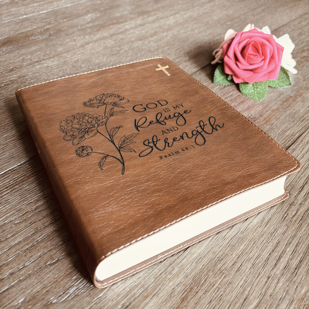 Personalized NIV Bible: Create Your Own Custom Engraved Design with a Designer, Comfort Print Journaling New International Version Holy Bible - Religious Books - Aylev
