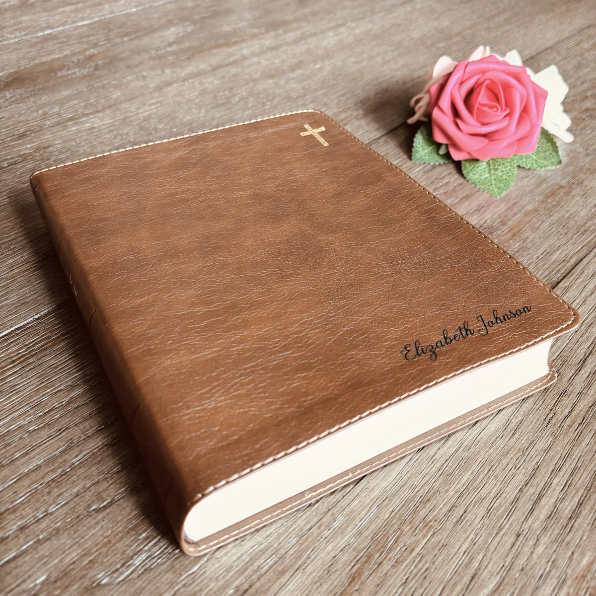 Personalized NIV Bible with name Engraved, NIV Journaling Bible, Custom Bible Engraved Name New International Version Christian Gifts - Religious Books - Aylev