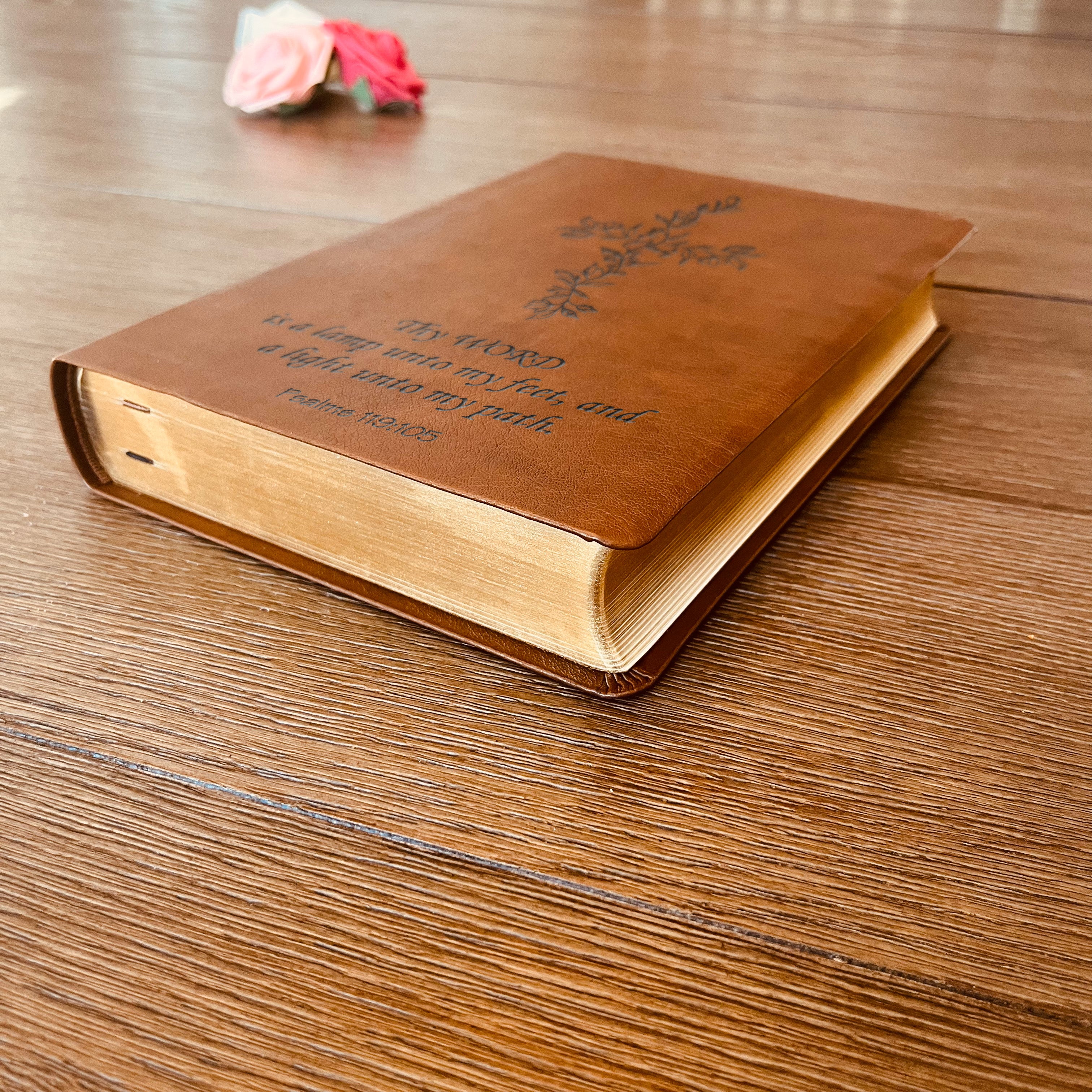 Personalized NASB Bible: Create Your Own Custom Engraved Design with a Designer, Giant Print Red Letter New American Standard  Holy Bible - Aylev