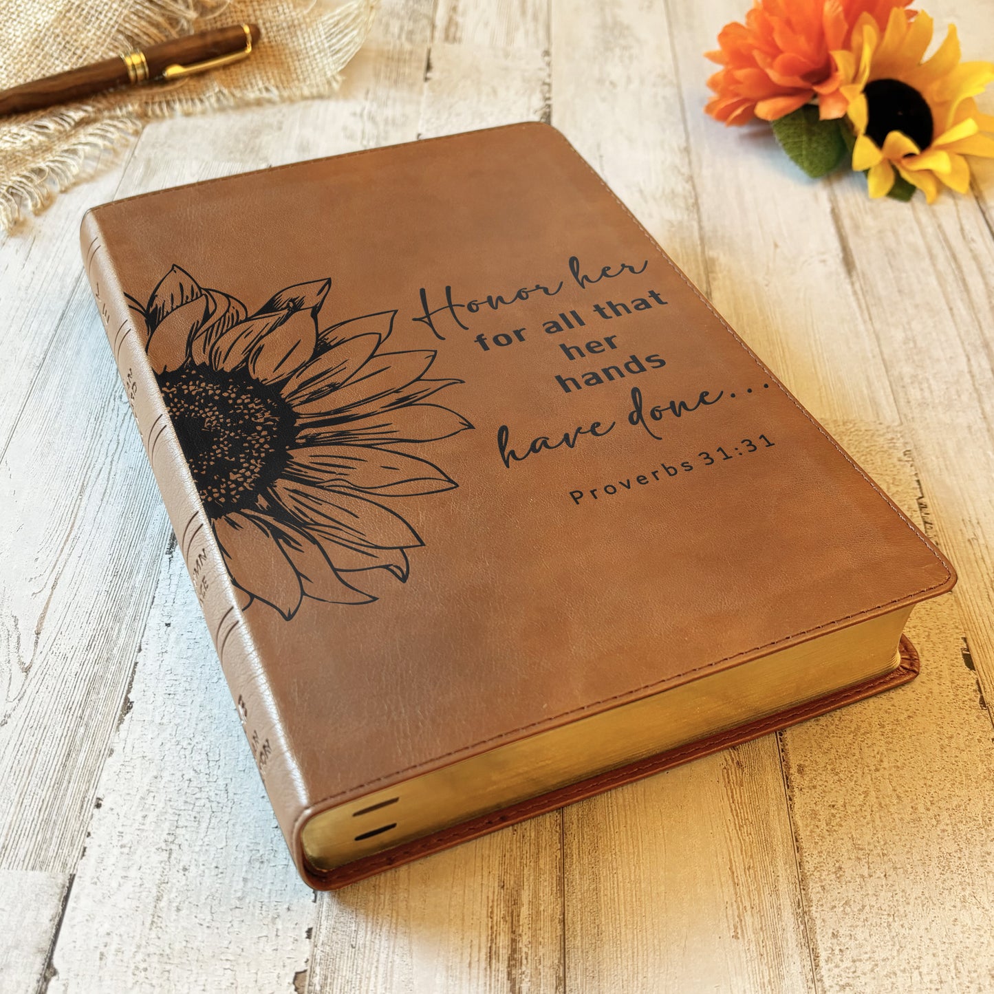 Personalized NASB 1995 Bible: Create Your Own Custom Engraved Design with a Designer, Large Print Reference New American Standard Holy Bible