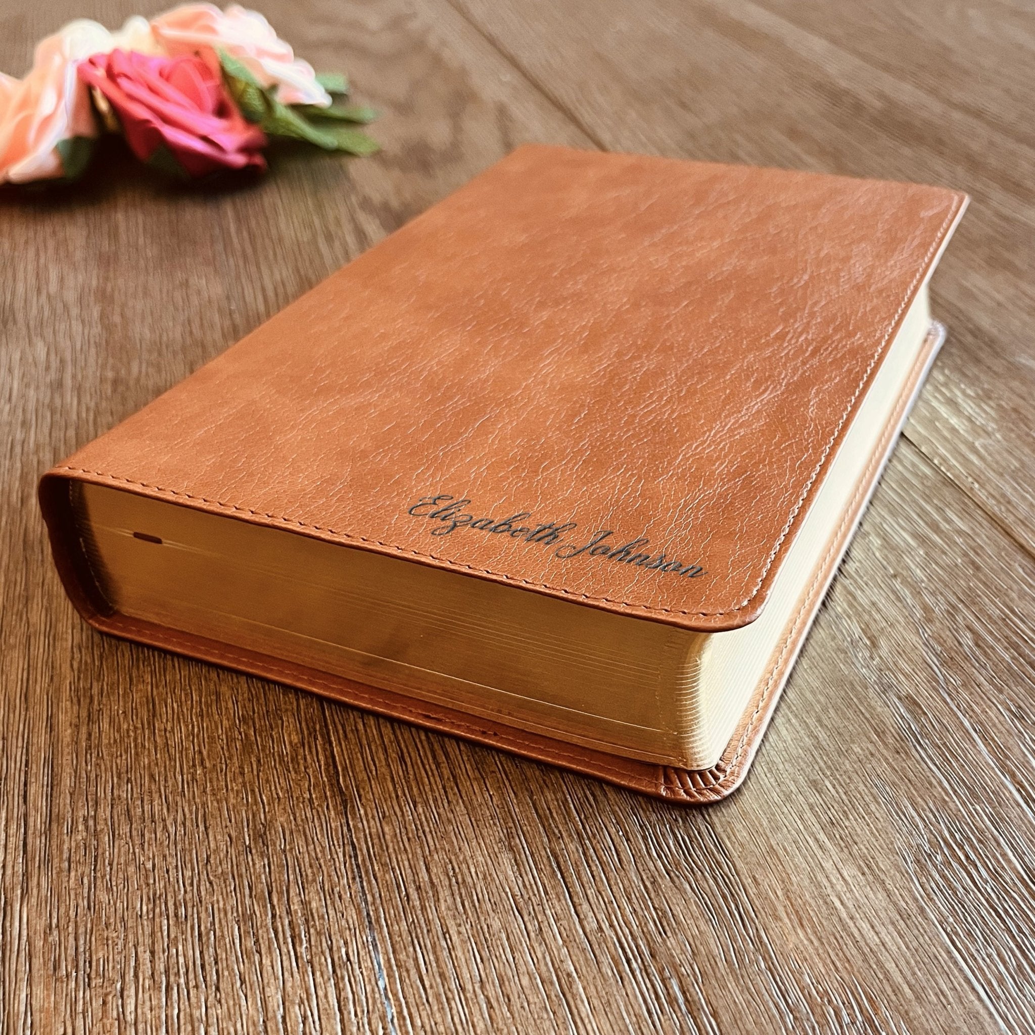 Personalized ESV/RVR English-Spanish Bilingual Bible – Custom Engraved Name | Christian Gift - Religious Books - Aylev