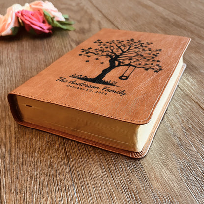 Personalized Family Bible, Custom ESV/RVR Biblia en Español Personalizada, Biblia Reina Valera 1960 en espanol Spanish Bible Christian Gifts - Religious Books - Aylev