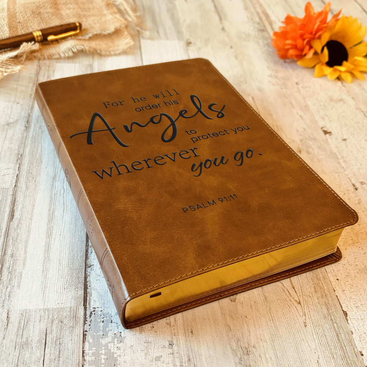 Personalized ESV Bible: Create Your Own Custom Engraved Design with a Designer, Large Print Double-Column Format English Standard Holy Bible - Religious Books - Aylev