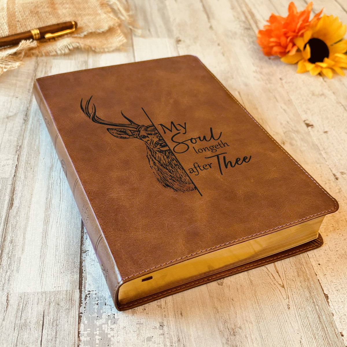 Personalized ESV Bible: Create Your Own Custom Engraved Design with a Designer, Large Print Double-Column Format English Standard Holy Bible - Religious Books - Aylev