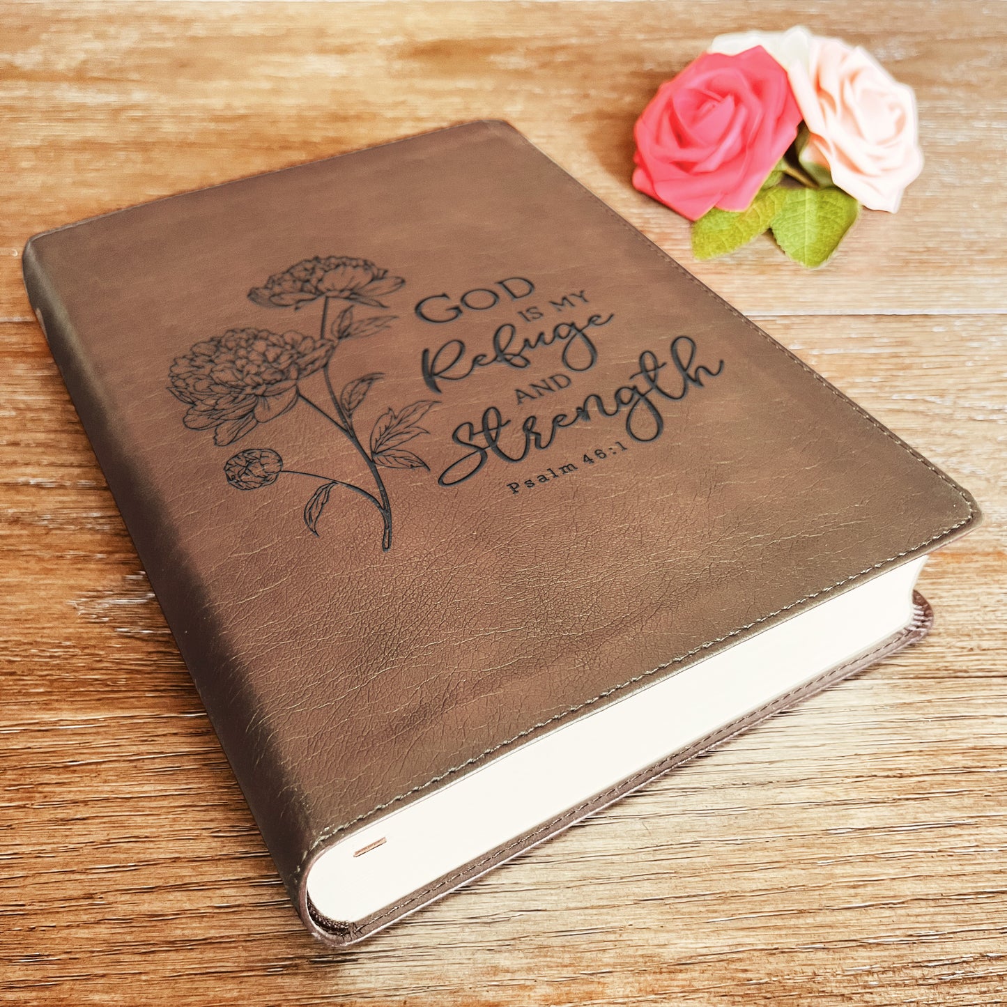 Personalized ESV Bible: Create Your Own Custom Engraved Design with a Designer, Large Print Journaling English Standard Holy Bible - Aylev