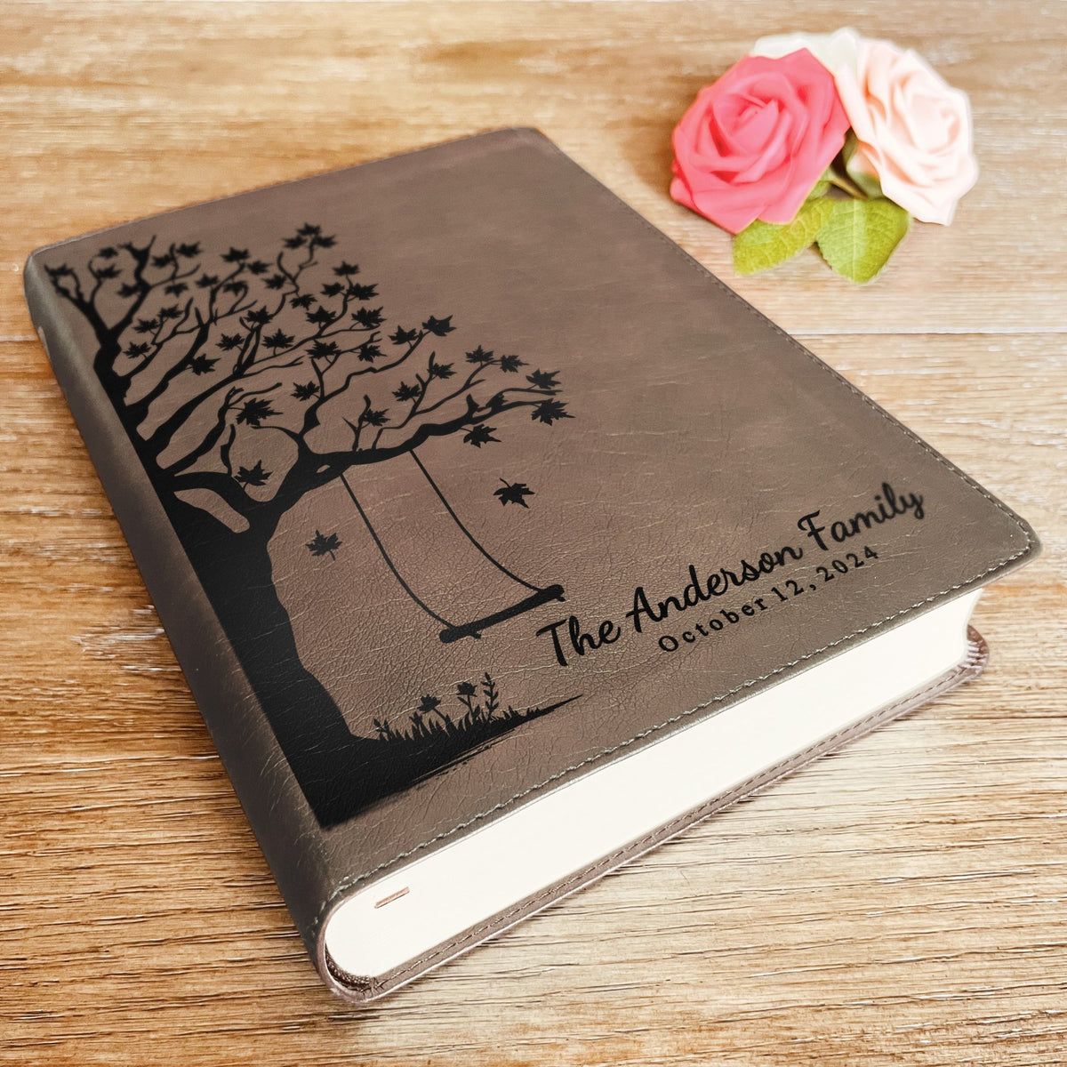 Personalized Family Bible, Custom ESV Single Column Journaling Family Bible, Engraved Bible, Wedding Gifts Christian Gifts Anniversary Gifts - Religious Books - Aylev