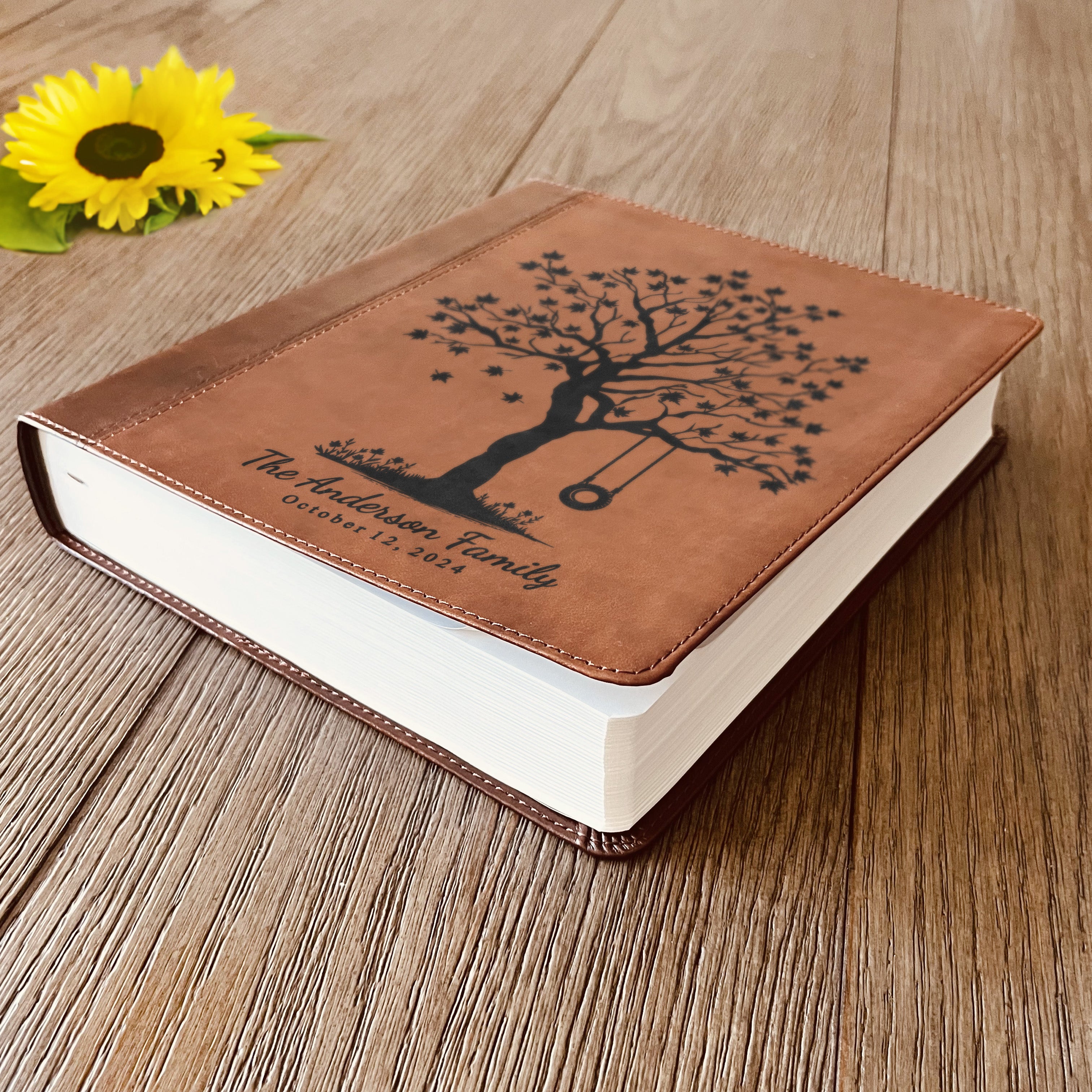 Personalized ESV Family Bible, Custom Engraved ESV Family Tree Journaling Study Bible, Bible for Wedding, Anniversary Gifts, Wedding Gifts