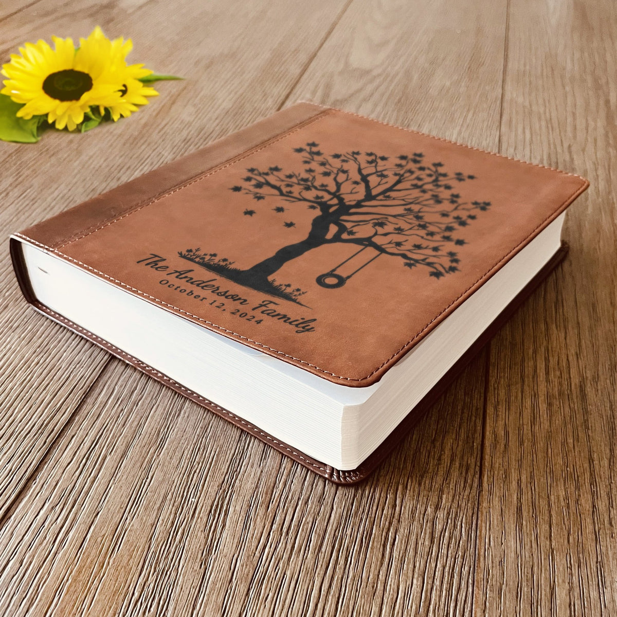 Personalized ESV Family Bible, Custom Engraved ESV Family Tree Journaling Study Bible, Bible for Wedding, Anniversary Gifts, Wedding Gifts - Religious Books - Aylev