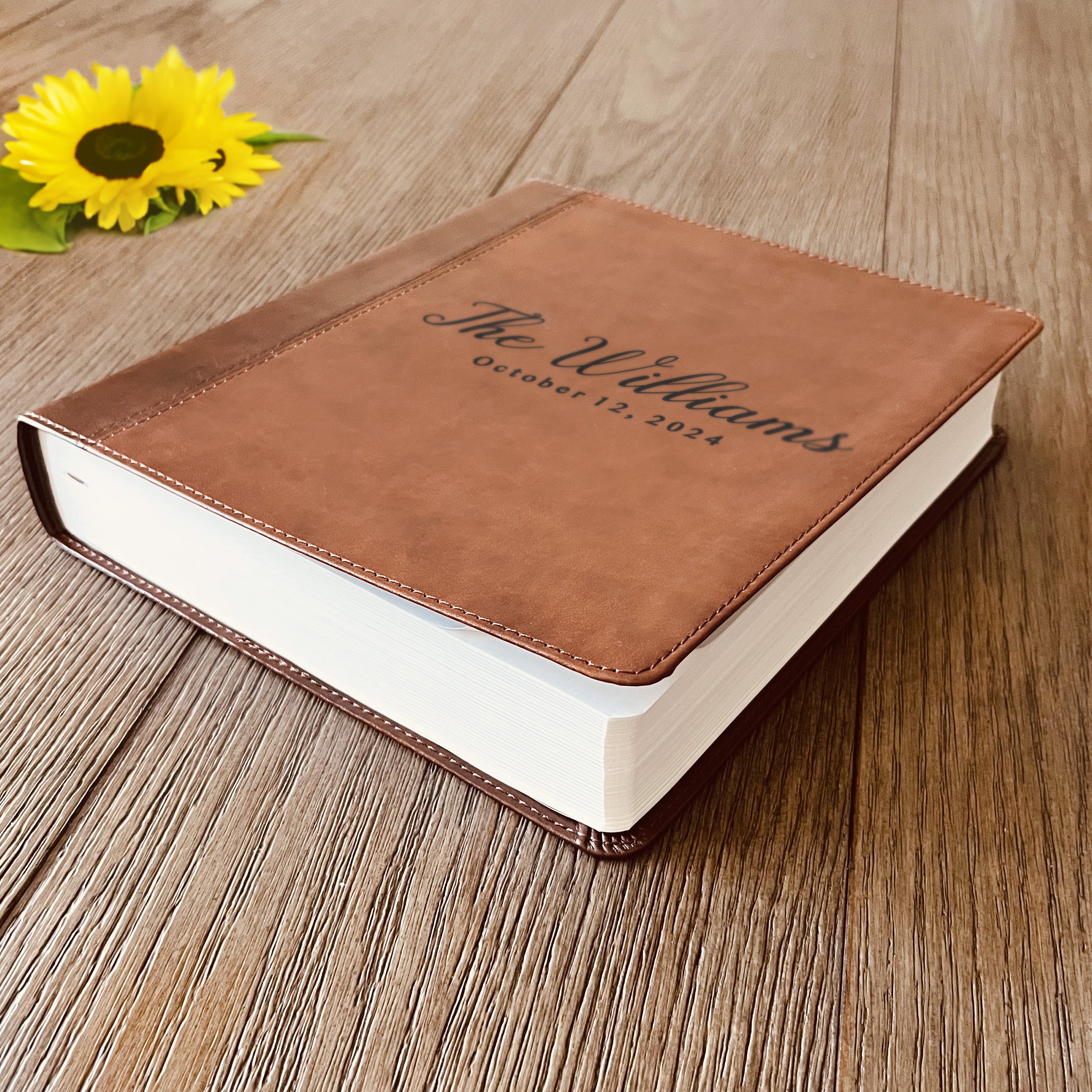 Personalized Family Bible, Custom Engraved ESV Family Journaling Study Bible, Wedding Bible, Christian Gifts, Family Bible for Wedding