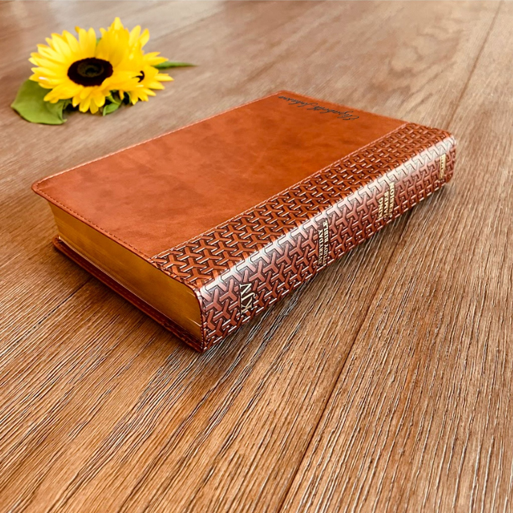 Personalized KJV Bible with Name Engraved, Custom KJV Study Bible, Custom Bible Engraved Name, King James Version Baptism Gifts Christian Gifts - Religious Books - Aylev