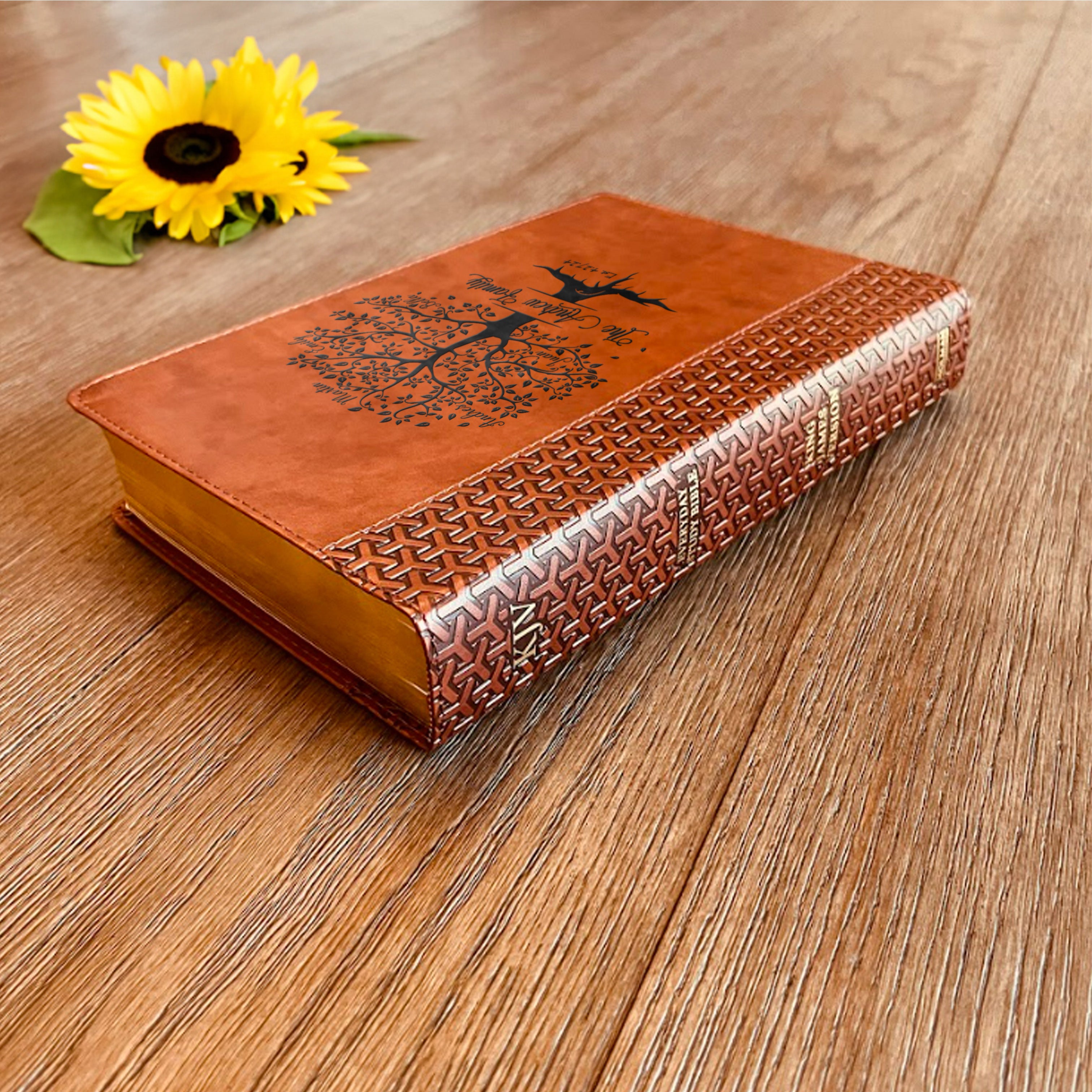 Personalized Family Bible | Custom KJV Family Tree Study Bible | Engraved Bible Wedding Bible Christian Gifts Family Bible for Wedding