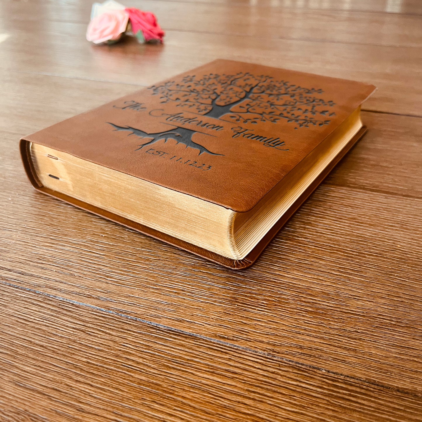 Personalized Family Tree Bible, Custom NASB Family Tree Giant Print Bible, Engraved Bible, Wedding Bible, Christian Gifts, Anniversary Gifts - Aylev