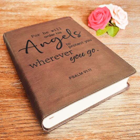 Custom ESV Bible | ESV Journaling Bible | Custom Engraved English Standard Version Christian Gifts Baptism Gifts ESV Bible Women - Aylev