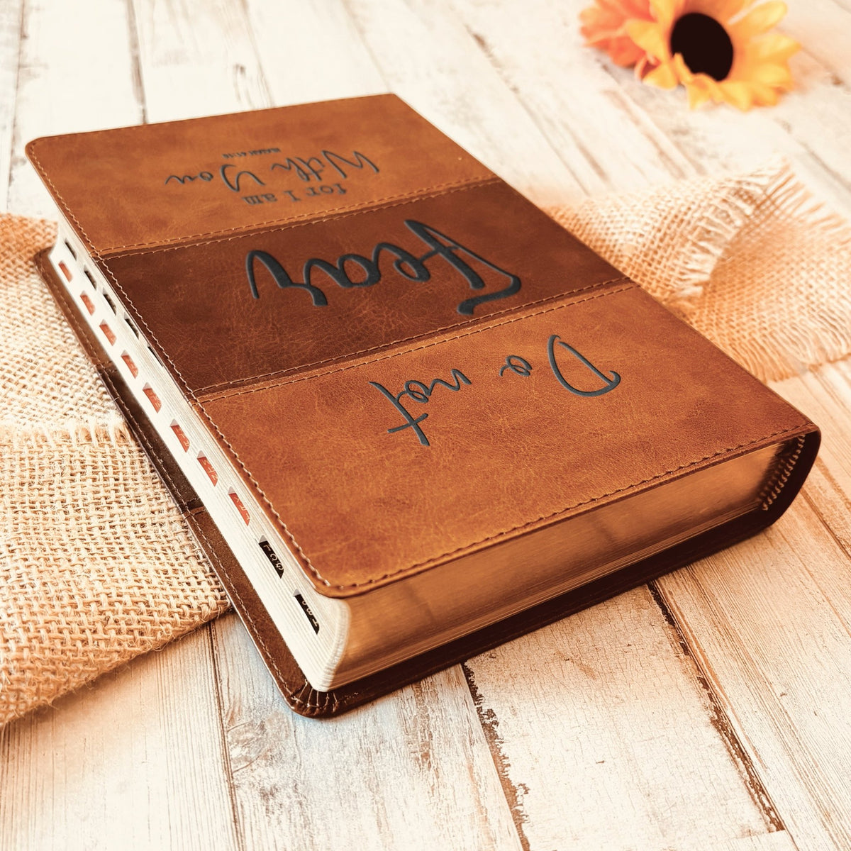 Custom Engraved KJV Large Print Reference Bible with Full‑Color Maps, King James Version, Personalized Christian Gift, Baptism Gift - Religious Books - Aylev