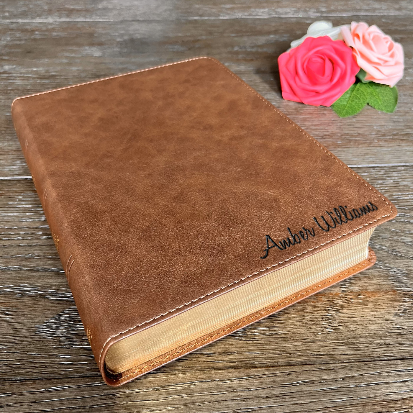 Personalized KJV Bible with name Engraved, KJV Wide-Margin Bible, Custom Bible Engraved Name King James Version Christian Gift Baptism Gifts