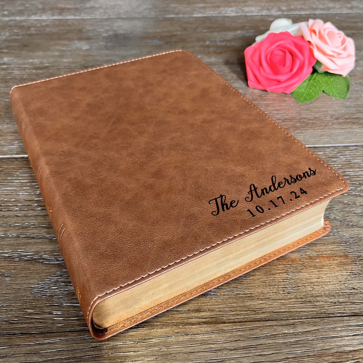 Personalized Family Bible, Custom KJV Wide-Margin Family Bible, Engraved Bible, Wedding Bible, Christian Gifts, Family Bible for Wedding