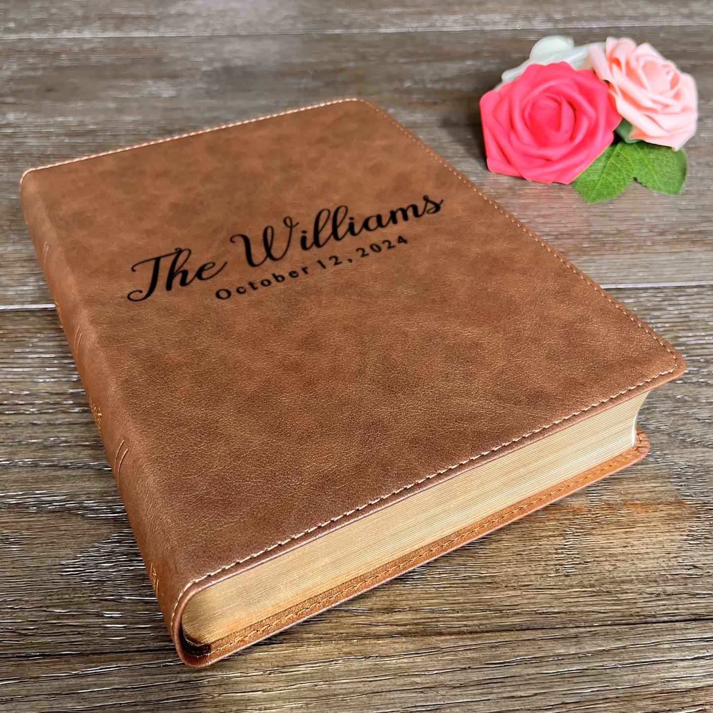 Personalized Family Bible, Custom KJV Wide-Margin Family Bible, Engraved Bible, Wedding Bible, Christian Gifts, Family Bible for Wedding