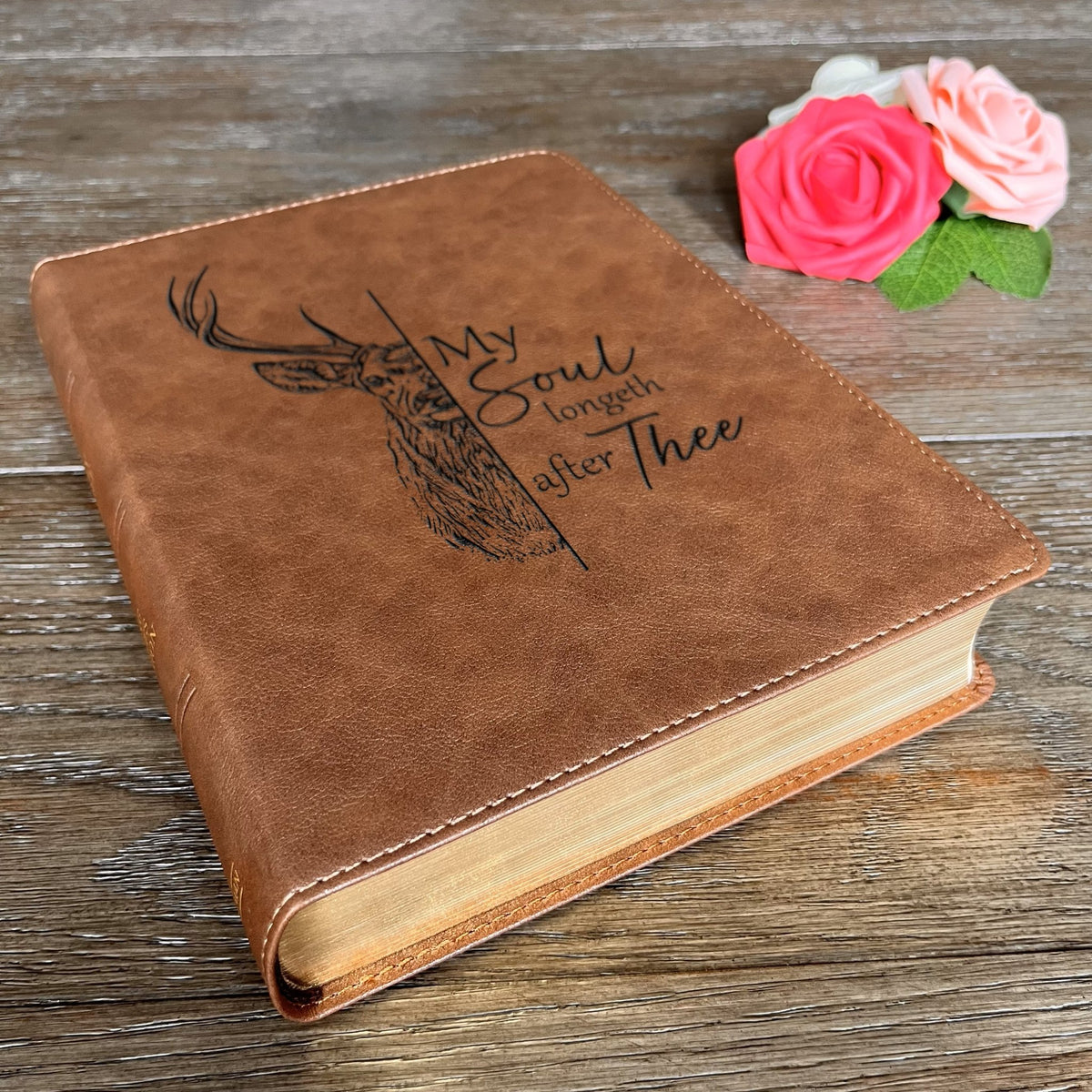 Personalized KJV Bible: Create Your Own Custom Engraved Design with a Designer, Large Print Red Letter Wide - Margin King James Holy Bible - Religious Books - Aylev