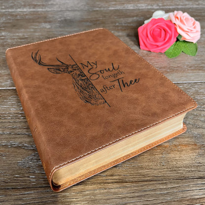 Personalized KJV Bible: Create Your Own Custom Engraved Design with a Designer, Large Print Red Letter Wide - Margin King James Holy Bible - Religious Books - Aylev