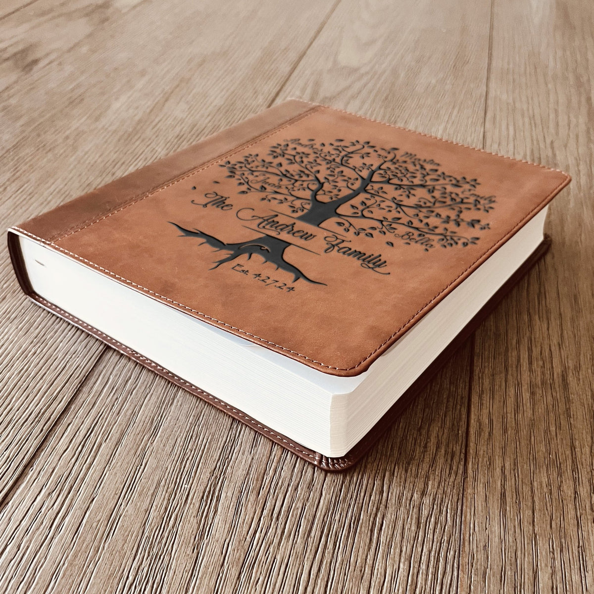 Personalized Family Bible, Custom ESV Family Tree Study Bible, Engraved Bible, Wedding Bible, Christian Gifts, Family Bible for Wedding - Aylev