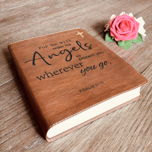 Custom NIV Journaling Bible | NIV Journaling Bible | Custom Engraved New International Version Christian Gifts Baptism Gifts NIV Bible Women - Aylev