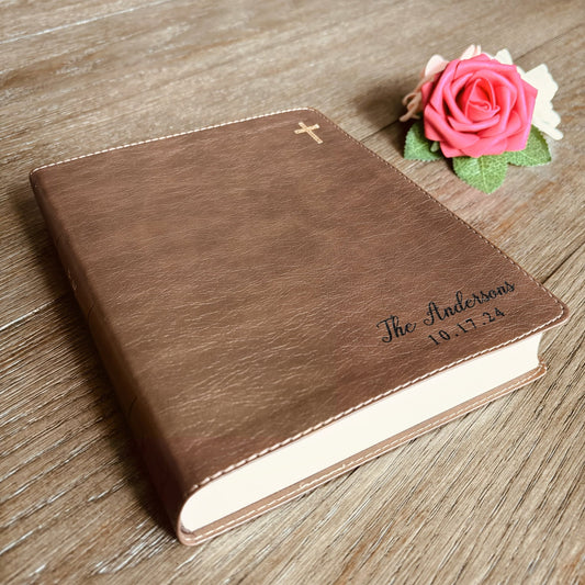 Personalized Family Bible, Custom NIV Family Journaling Bible, Engraved Bible, Wedding Bible, Christian Gifts, Guestbook Bible for Wedding - Religious Books - Aylev