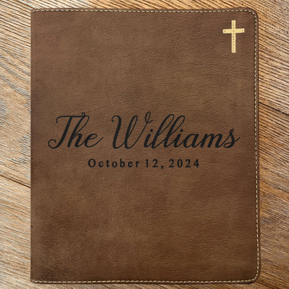 Personalized Family Bible, Custom NIV Family Journaling Bible, Engraved Bible, Wedding Bible, Christian Gifts, Guestbook Bible for Wedding - Religious Books - Aylev