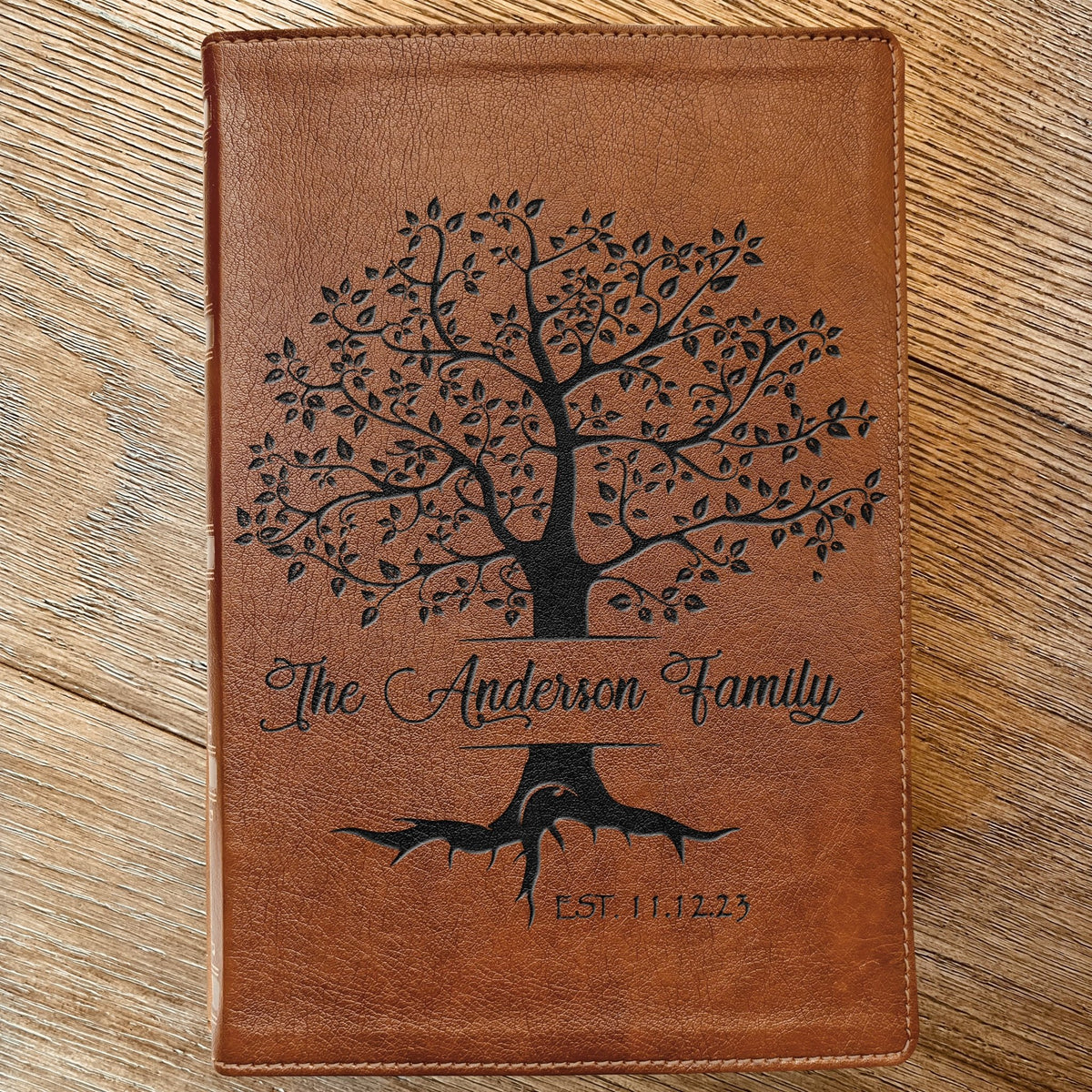 Personalized Family Bible, Custom Engraved NKJV Wide - Margin Family Tree Bible, Wedding Gifts, Anniversary Gifts, Family Bible for Weddings - Religious Books - Aylev
