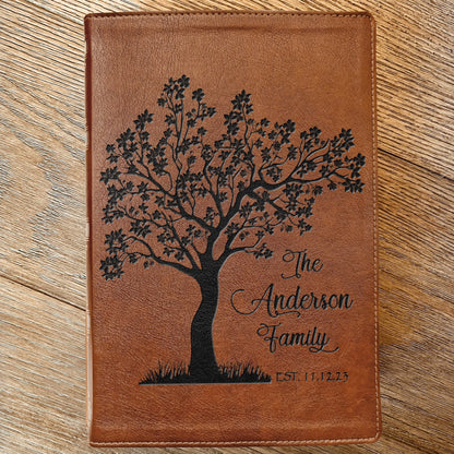 Personalized Family Bible, Custom Engraved NKJV Wide - Margin Family Tree Bible, Wedding Gifts, Anniversary Gifts, Family Bible for Weddings - Religious Books - Aylev