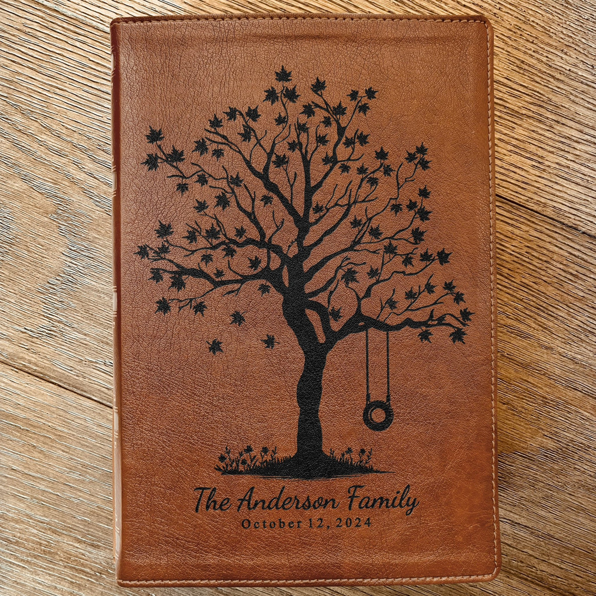 Personalized Family Bible, Custom Engraved NKJV Wide - Margin Family Tree Bible, Wedding Gifts, Anniversary Gifts, Family Bible for Weddings - Religious Books - Aylev
