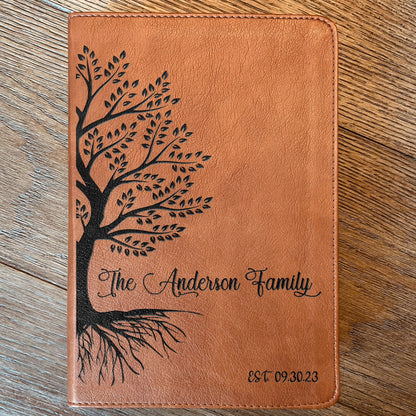 Personalized Family Bible, Custom ESV/RVR Biblia en Español Personalizada, Biblia Reina Valera 1960 en espanol Spanish Bible, Christian Gifts - Religious Books - Aylev