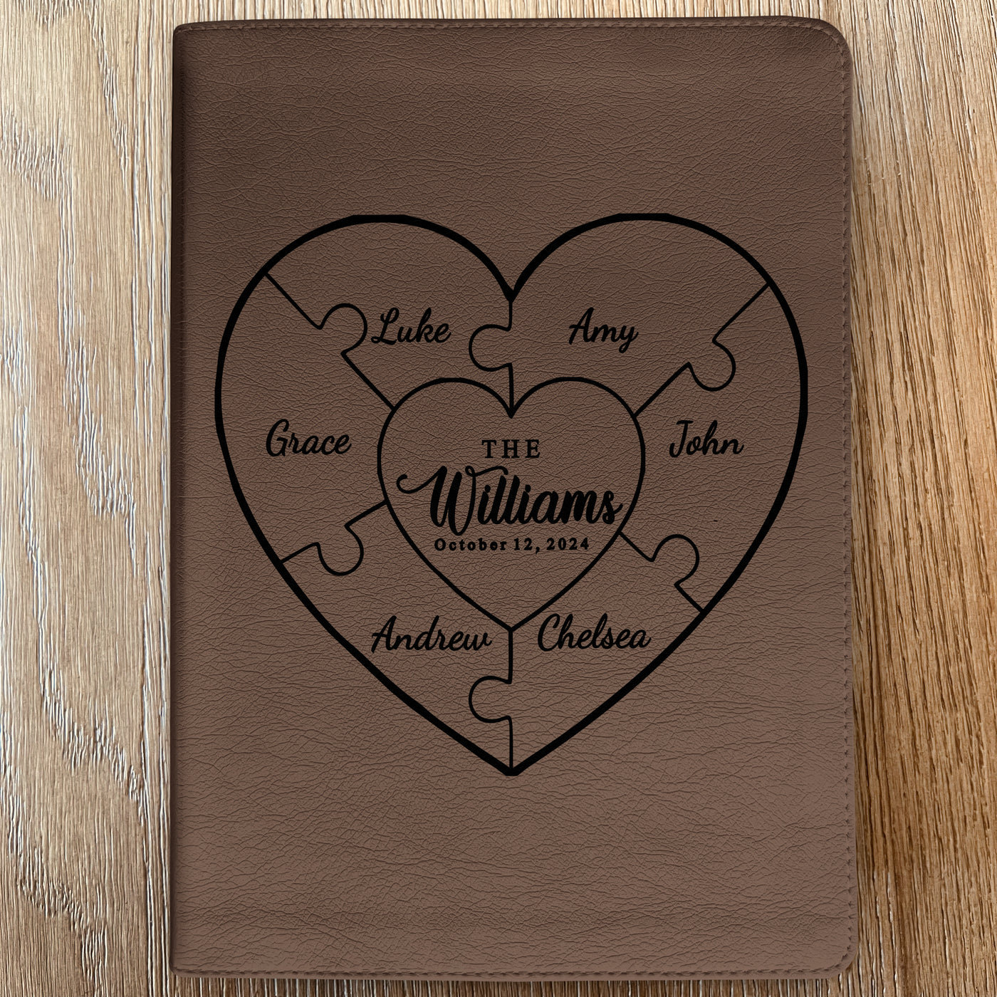 Personalized Family Bible, Custom ESV Single Column Journaling Family Bible, Engraved Bible, Wedding Gifts Christian Gifts Anniversary Gifts