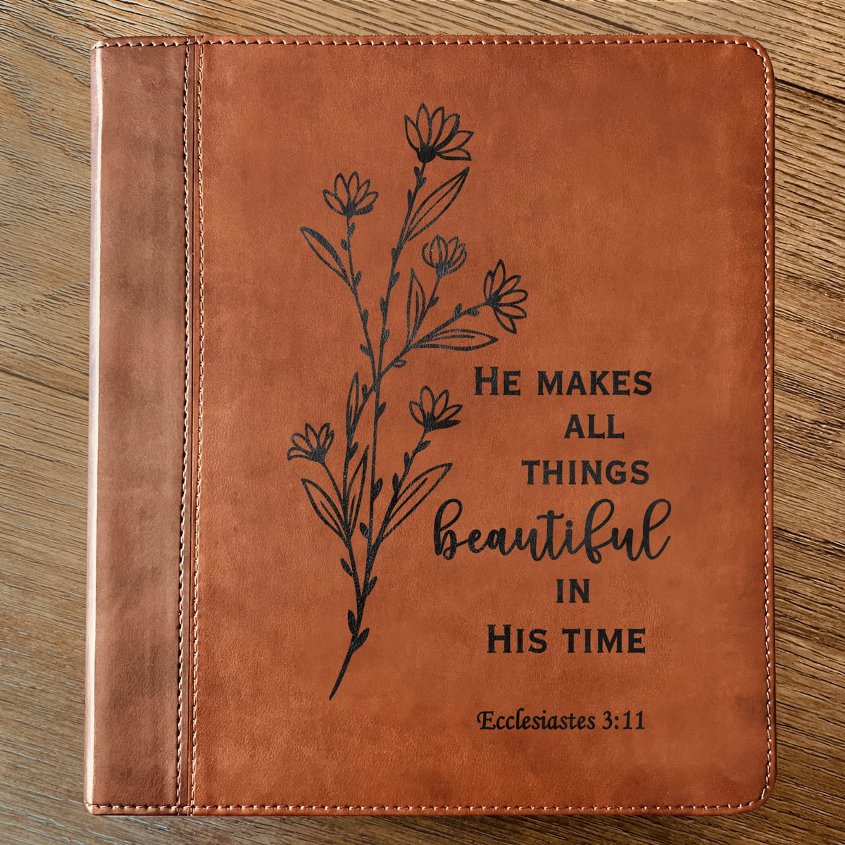 Custom Engraved ESV Journaling Study Bible, Wide Margin Note - Taking Bible, Personalized Christian Gift, Baptism Gift for Women - Religious Books - Aylev