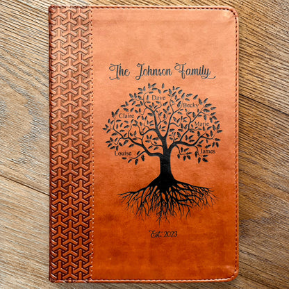 Personalized Family Bible, Custom KJV Family Tree Study Bible, Engraved Bible, Wedding Bible, Christian Gifts, Family Bible for Wedding - Religious Books - Aylev