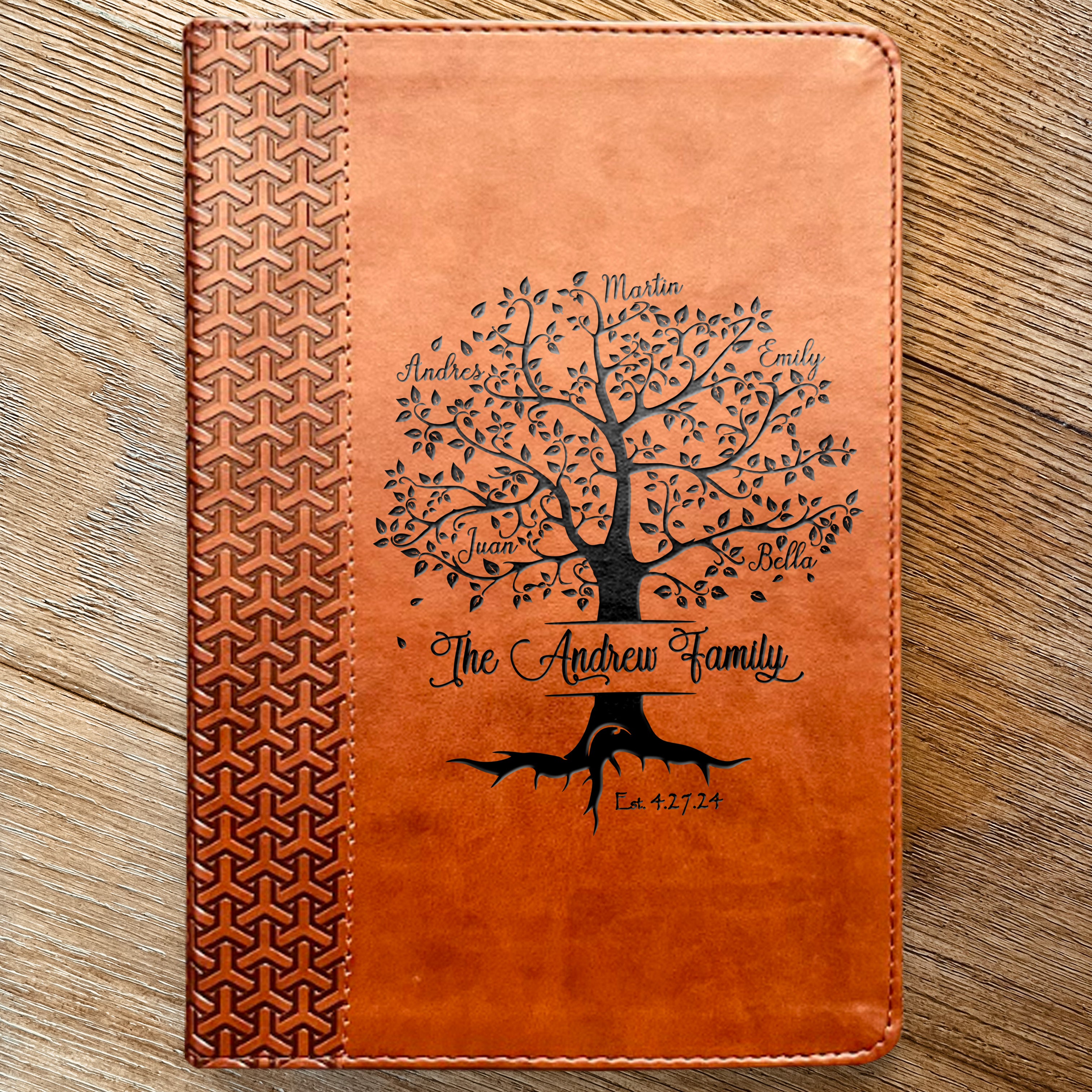 Personalized Family Bible | Custom KJV Family Tree Study Bible | Engraved Bible Wedding Bible Christian Gifts Family Bible for Wedding