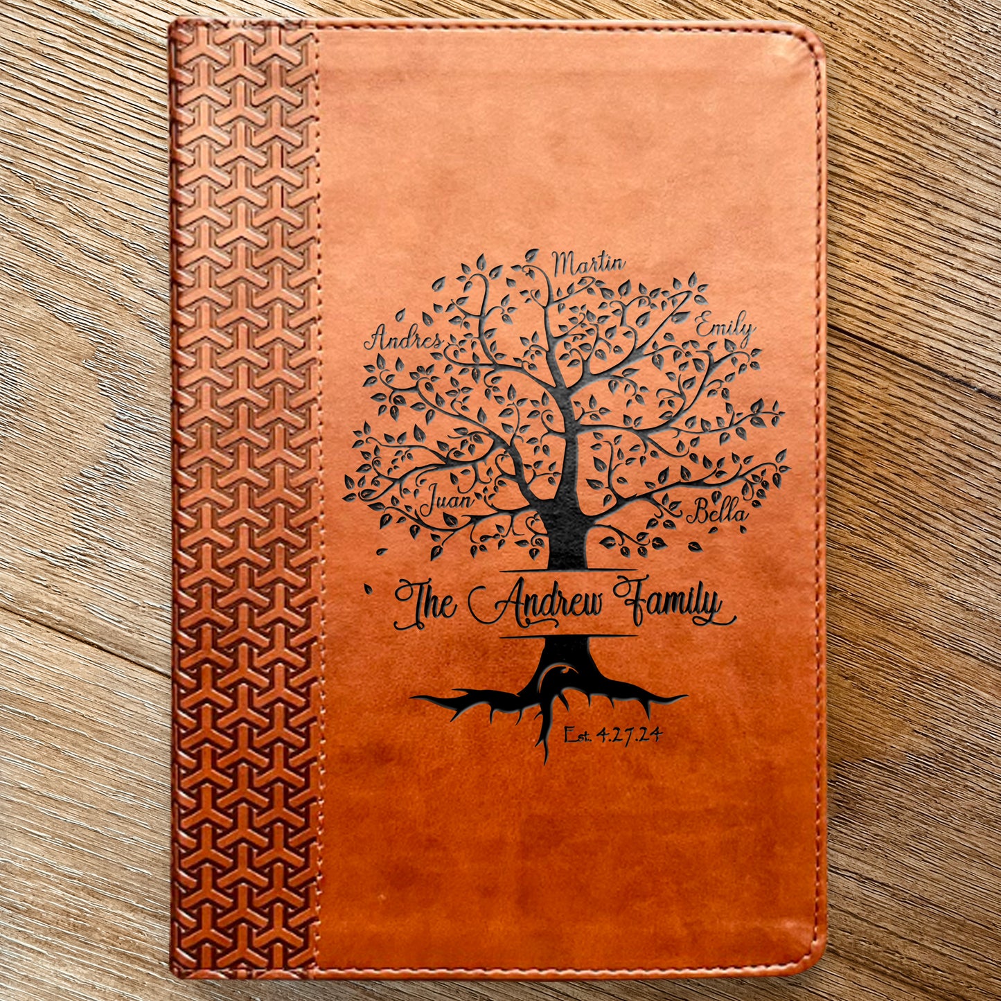 Personalized Family Bible | Custom KJV Family Tree Study Bible | Engraved Bible Wedding Bible Christian Gifts Family Bible for Wedding