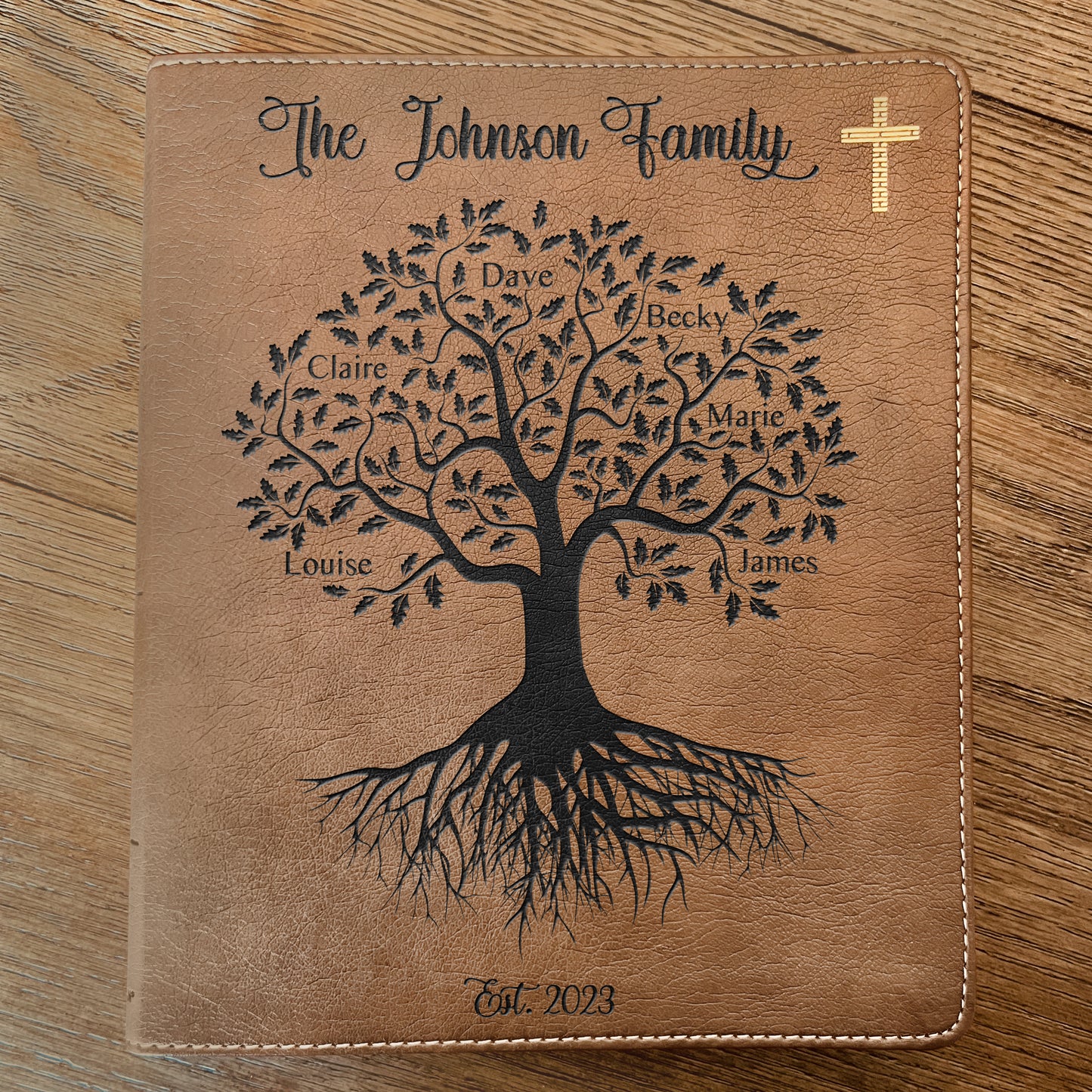 Personalized Family Bible,  Custom NIV Family Tree Journaling Bible, Engraved Bible, Wedding Bible, Anniversary Gifts Family Bible for Wedding - Aylev