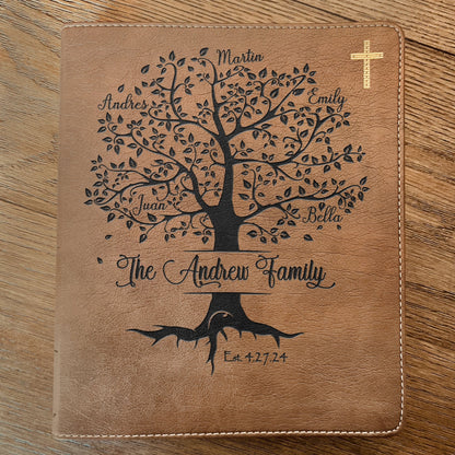Personalized Family Bible, Custom NIV Family Tree Journaling Bible, Engraved Bible, Wedding Bible, Anniversary Gifts Family Bible for Wedding - Religious Books - Aylev