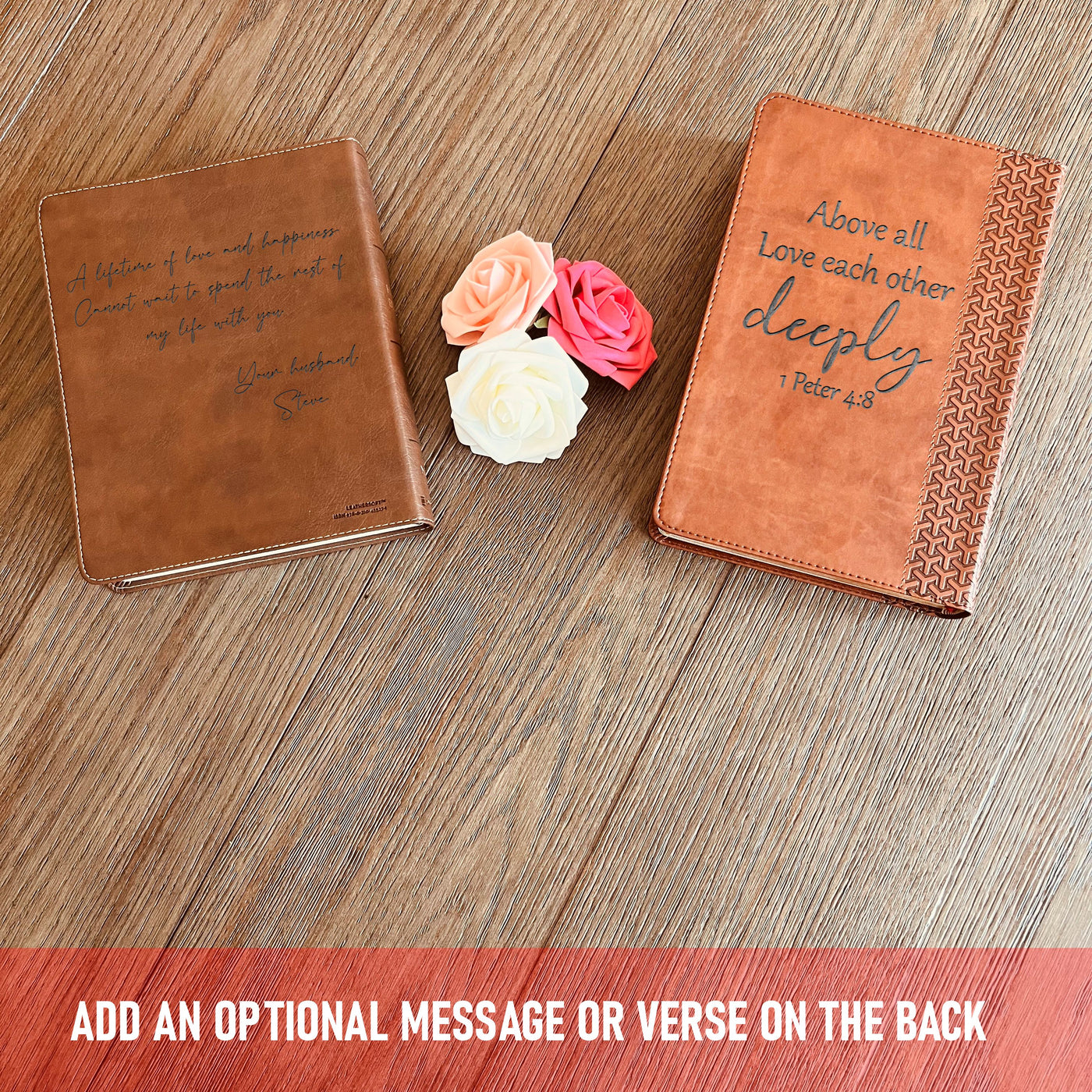 Personalized NASB Large Print Compact Bible, Your Photo Engraved, New American Standard Custom Engraved Bible, Christian Gifts, Baptism Gift