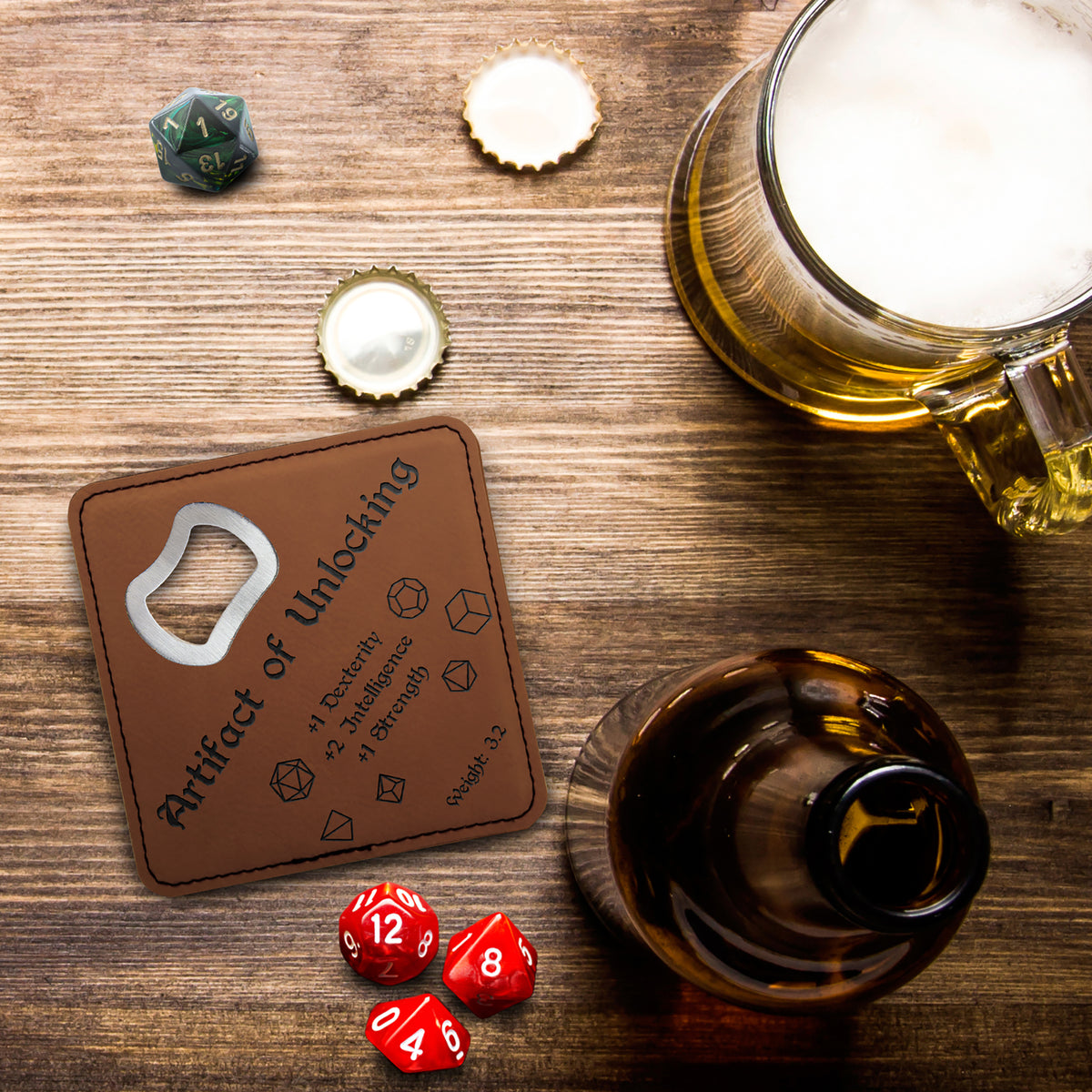 Dungeons and Dragons Artifact of Unlocking, DnD Coaster Bottle Opener, DnD Gift for Men, Dungeon Master Gift, DnD Stuff, D&D Gifts - Apparel & Accessories - Aylev
