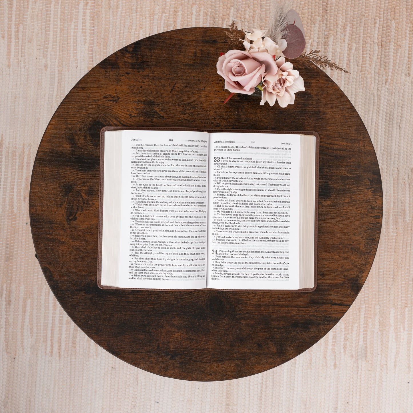 Personalized KJV Bible with Name Engraved, Single-Column Personal Size Bible, Custom Bible Engraved Name, King James Version, Baptism Gifts