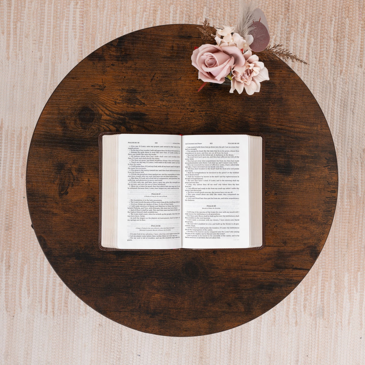 Personalized KJV Bible, Custom Fingerprint & Cross Design with Name Engraved, KJV Compact Bible, Gift for Baptism, Wedding, Confirmation (Copy