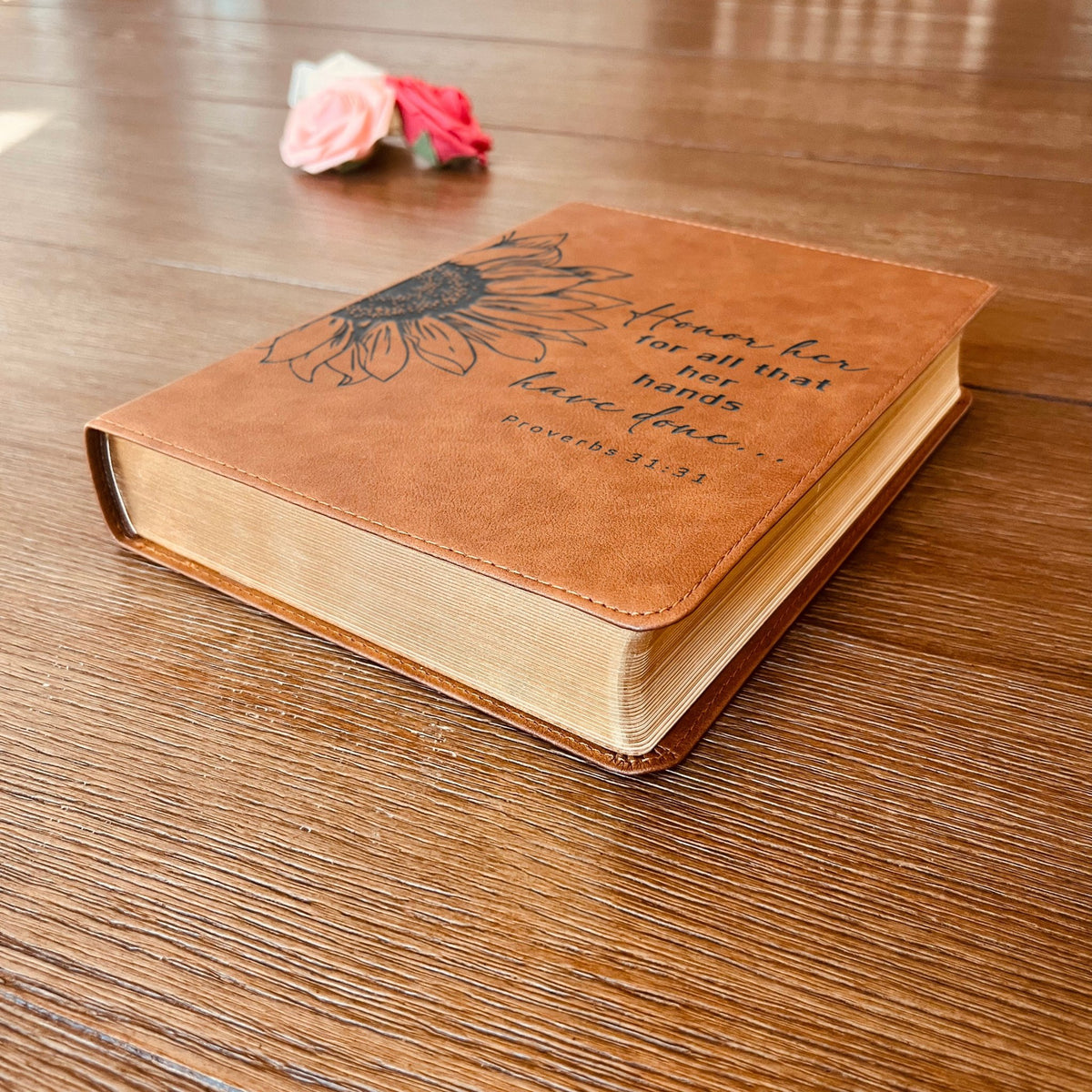 Personalized KJV Bible: Create Your Own Custom Engraved Design with a Designer, Large Print Red Letter Wide - Margin King James Holy Bible - Religious Books - Aylev
