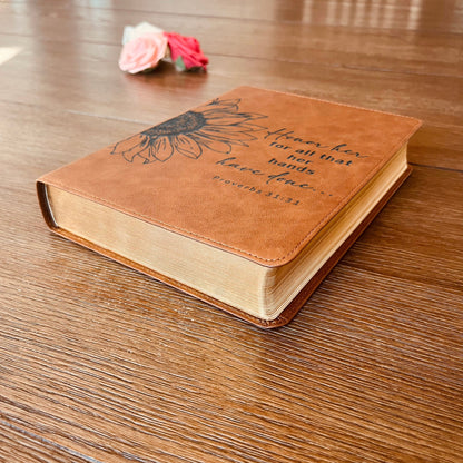 Custom KJV Bible, Wide - Margin Bible, Custom Bible Engraved King James Version, Christian Gifts, Baptism Gifts, KJV Bible Women Men - Religious Books - Aylev